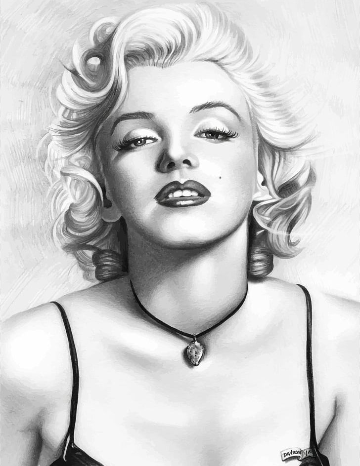 Detail Marilyn Monroe Silhouette Drawing Nomer 36