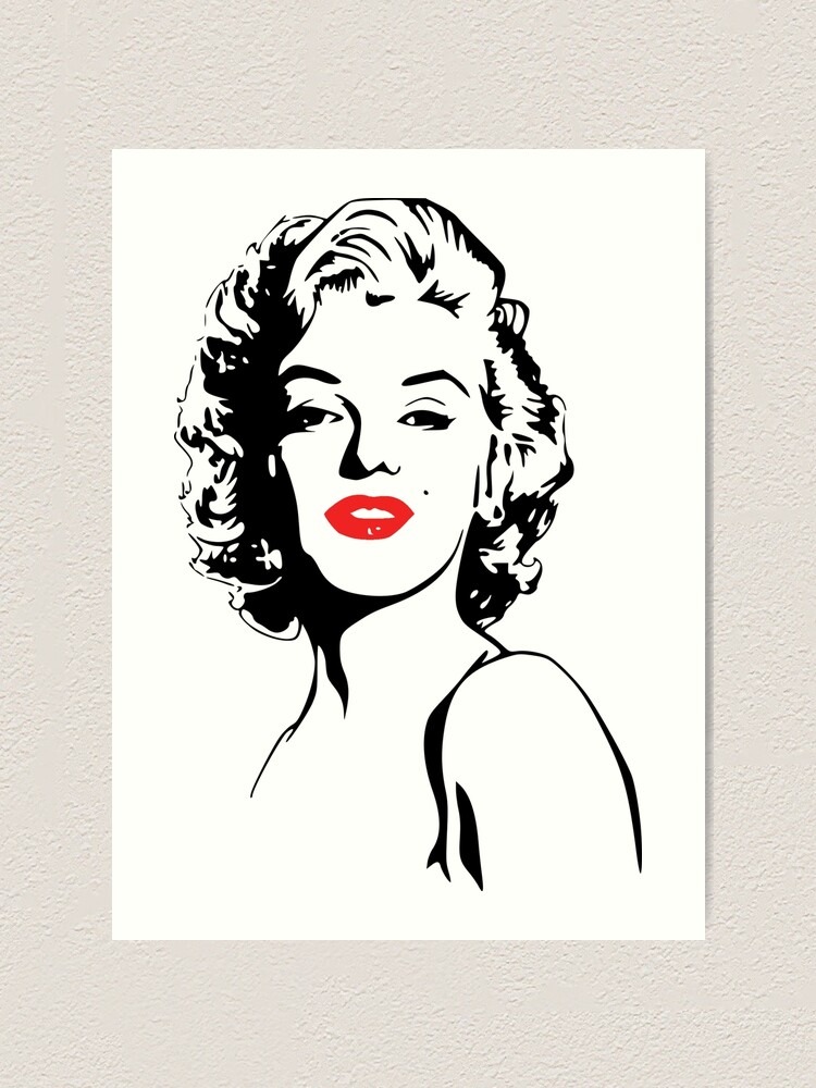 Detail Marilyn Monroe Silhouette Drawing Nomer 7