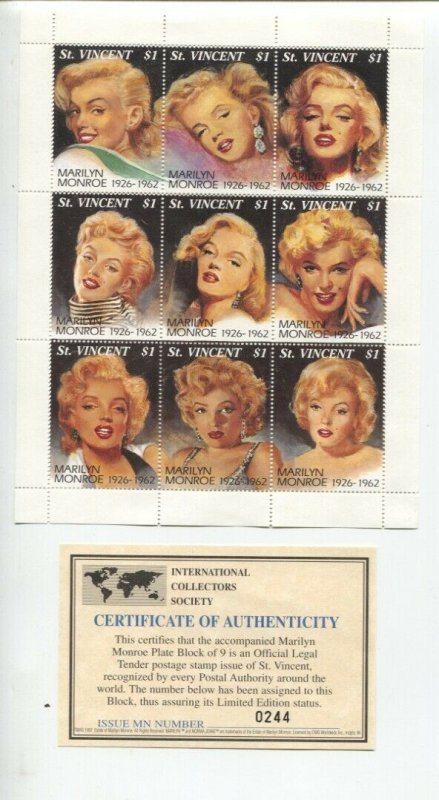 Detail Marilyn Monroe Stamp Sheet Nomer 15