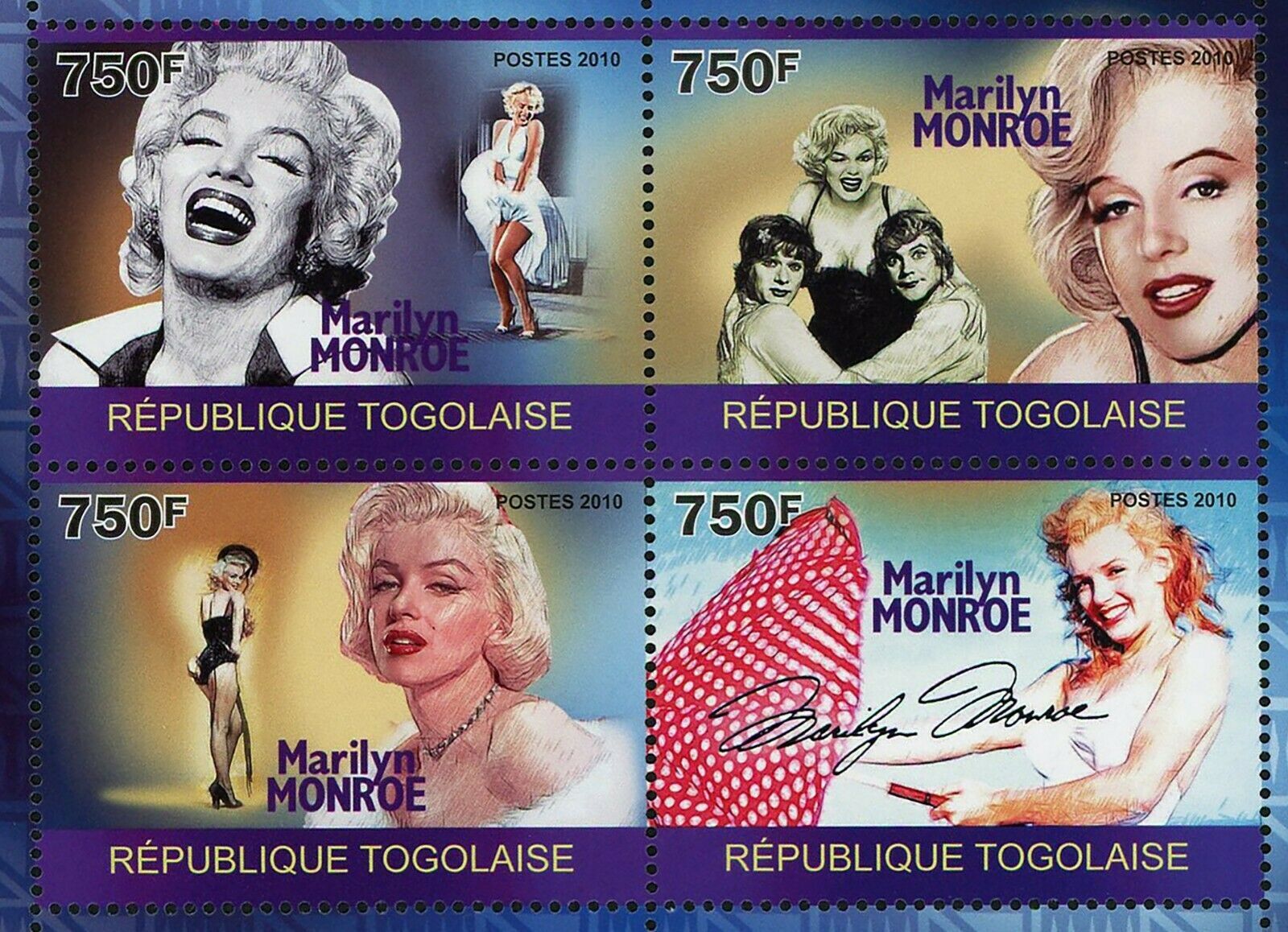 Detail Marilyn Monroe Stamp Sheet Nomer 21
