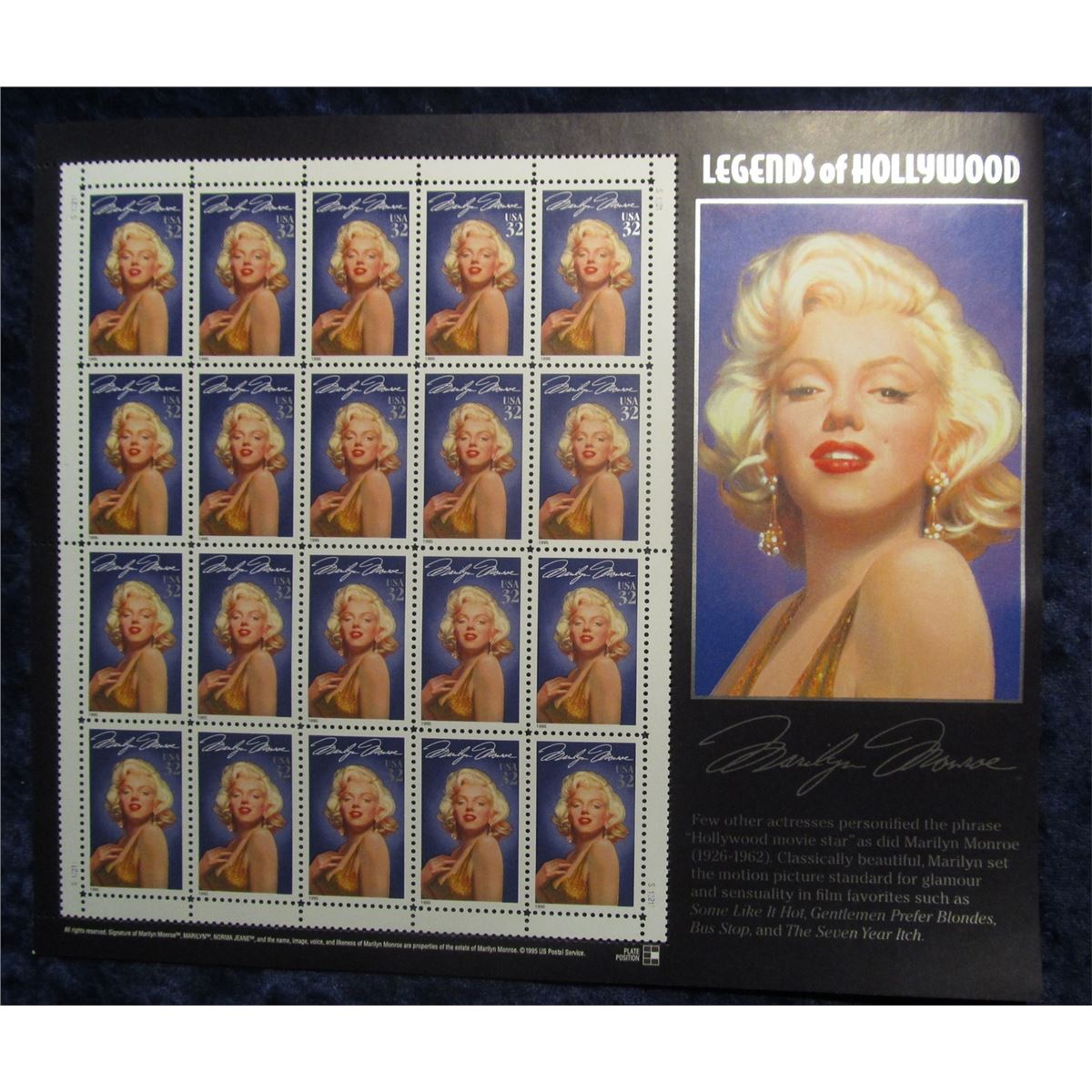 Detail Marilyn Monroe Stamp Sheet Nomer 25