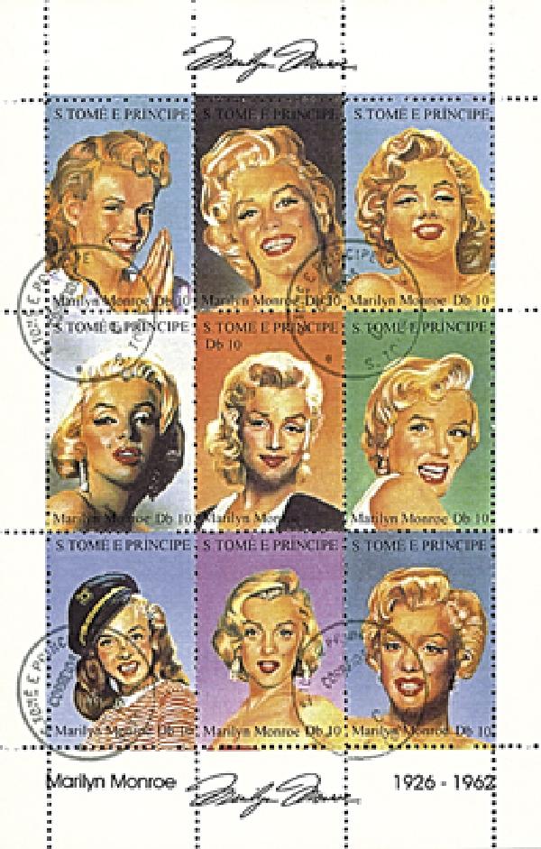 Detail Marilyn Monroe Stamp Sheet Nomer 42