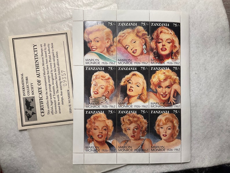 Detail Marilyn Monroe Stamp Sheet Nomer 45