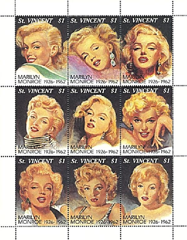 Detail Marilyn Monroe Stamp Sheet Nomer 6