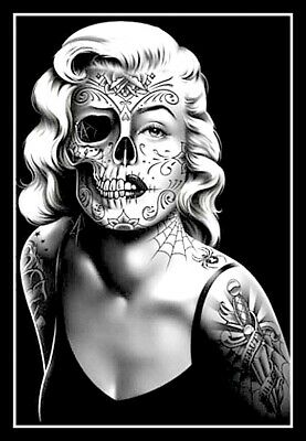 Detail Marilyn Monroe Sugar Skull Nomer 2