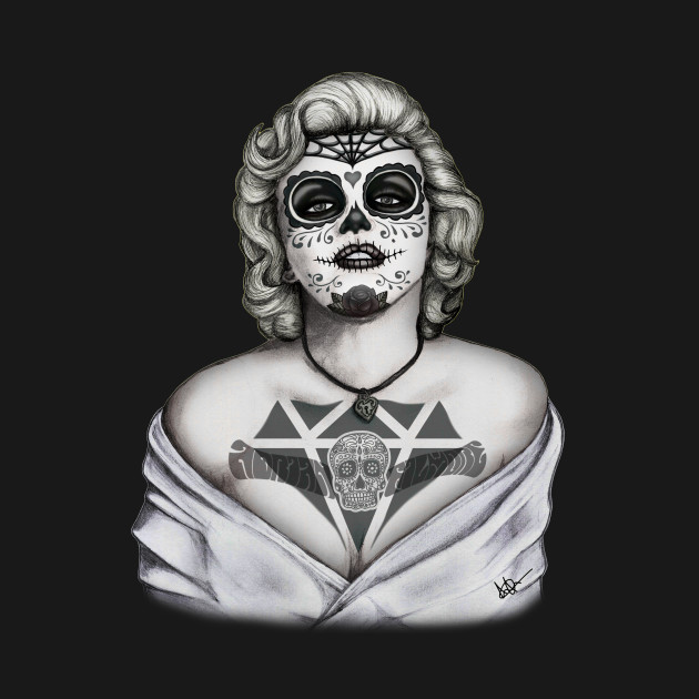 Detail Marilyn Monroe Sugar Skull Nomer 11