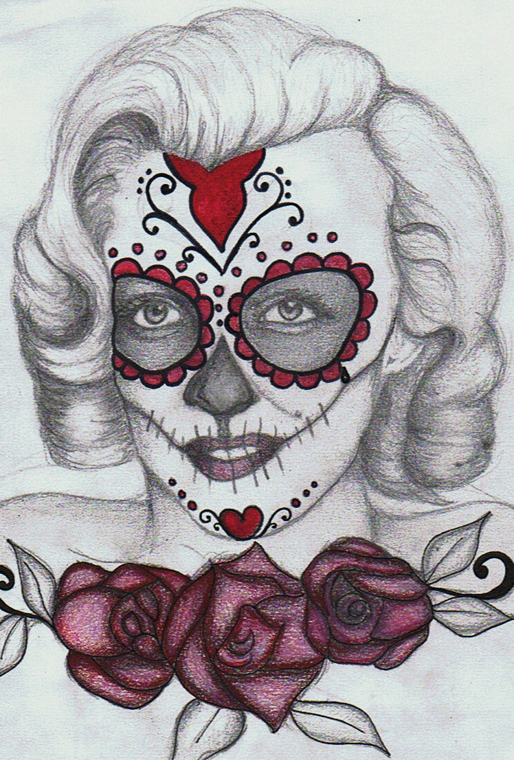 Detail Marilyn Monroe Sugar Skull Nomer 15