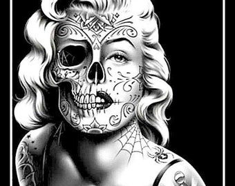 Detail Marilyn Monroe Sugar Skull Nomer 16