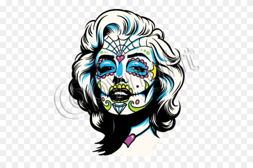 Detail Marilyn Monroe Sugar Skull Nomer 25