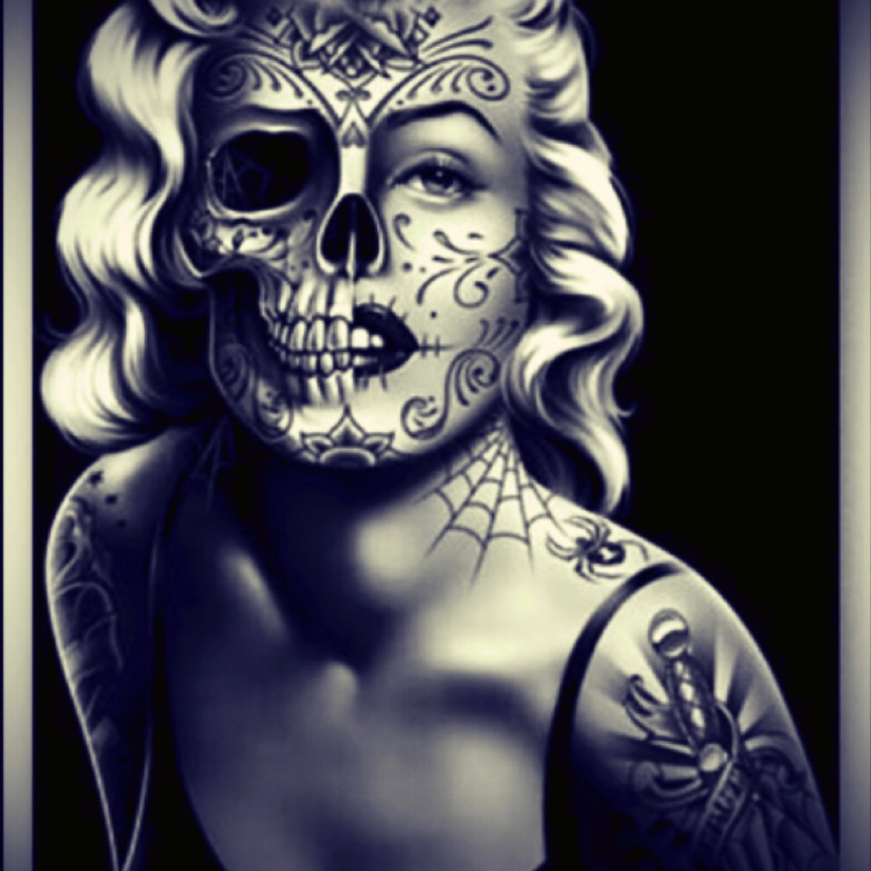 Detail Marilyn Monroe Sugar Skull Nomer 31