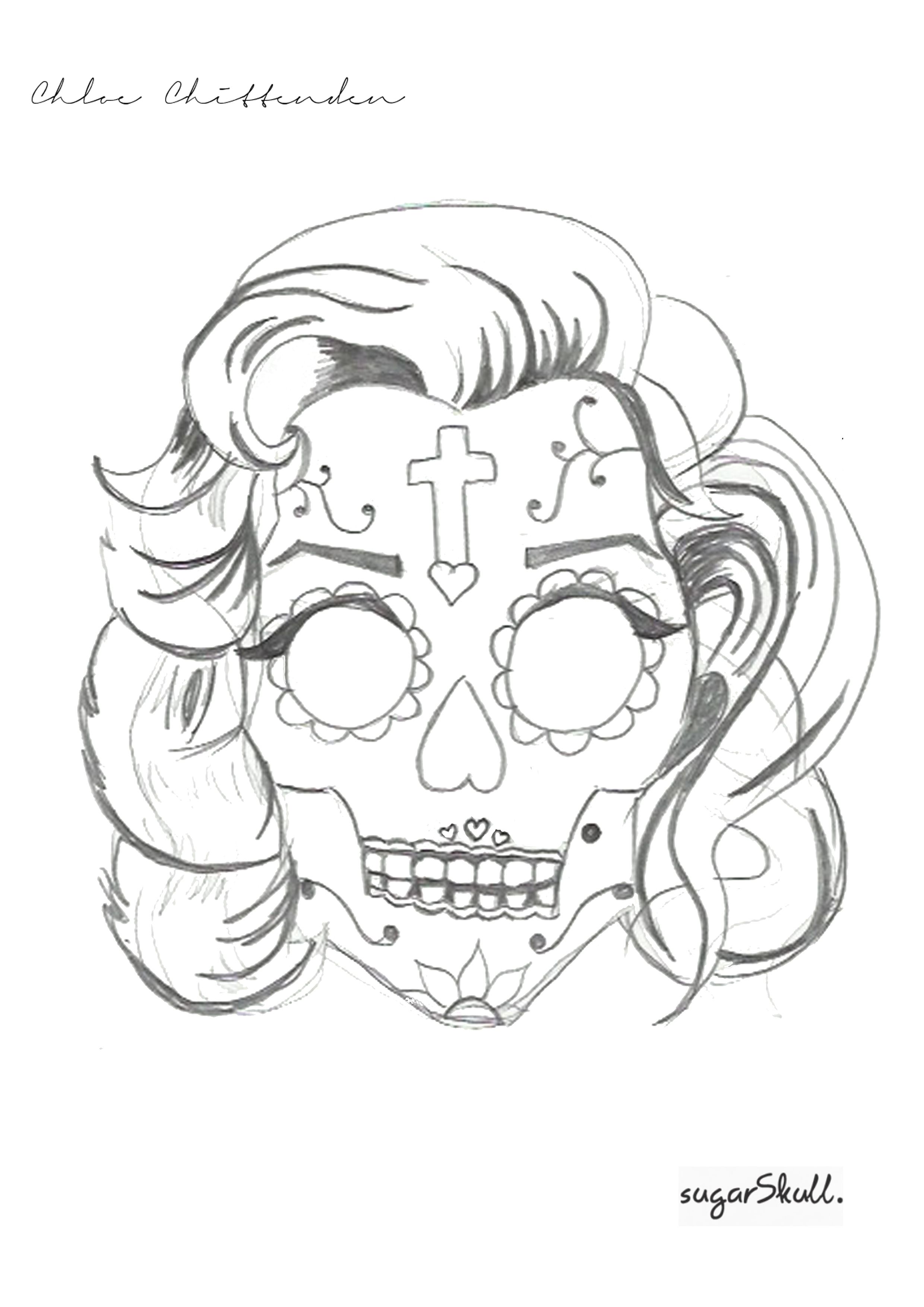 Detail Marilyn Monroe Sugar Skull Nomer 35