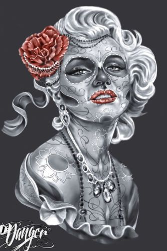 Detail Marilyn Monroe Sugar Skull Nomer 50