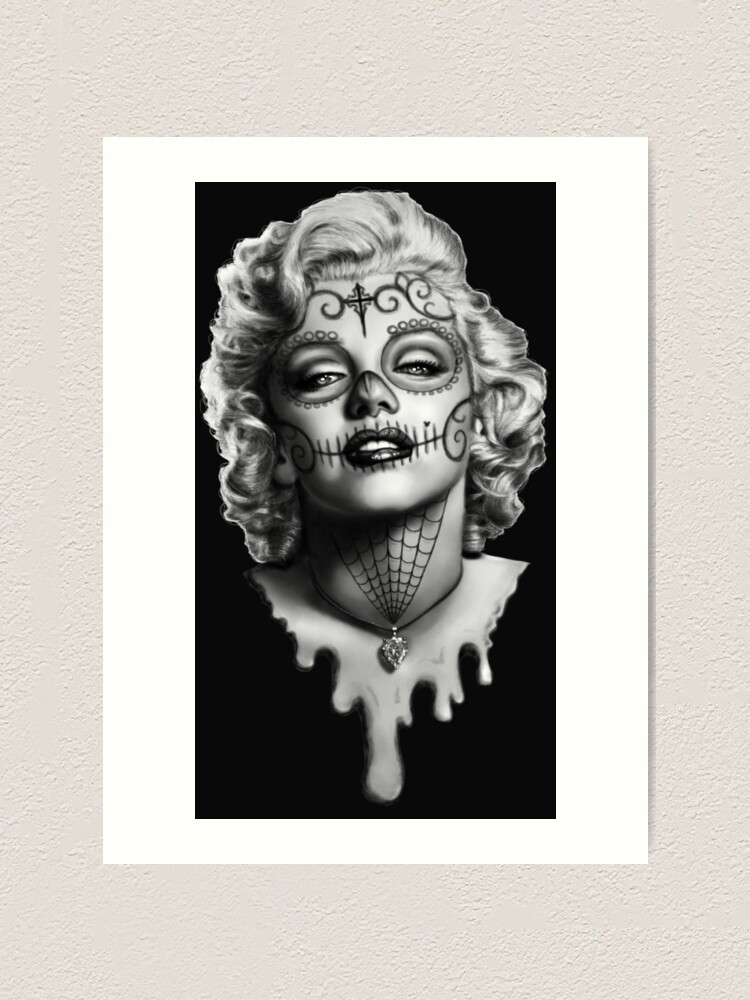 Detail Marilyn Monroe Sugar Skull Poster Nomer 2