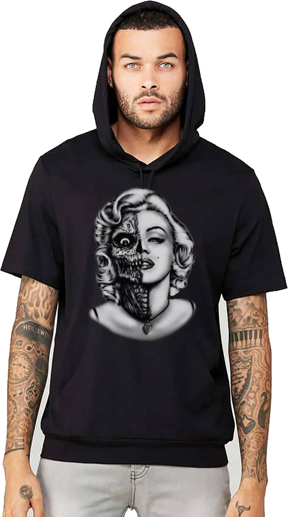 Detail Marilyn Monroe Sugar Skull T Shirt Nomer 36