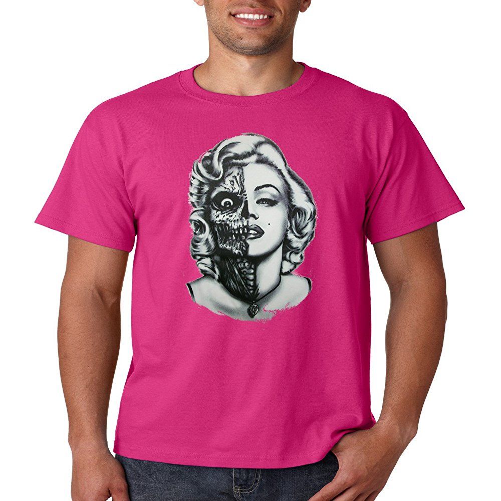 Detail Marilyn Monroe Sugar Skull T Shirt Nomer 38