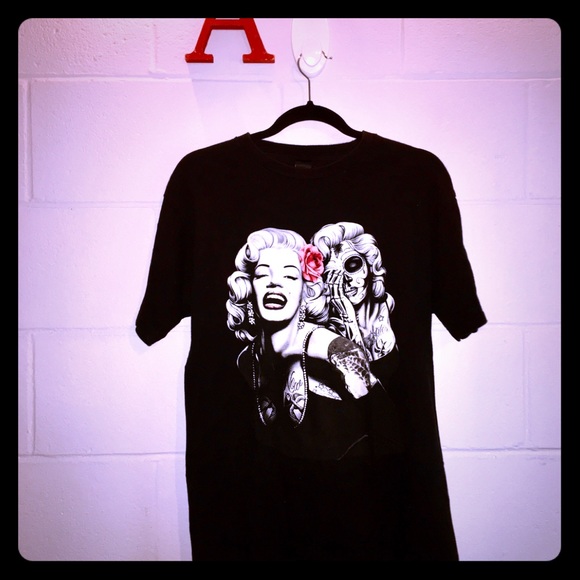 Detail Marilyn Monroe Sugar Skull T Shirt Nomer 52