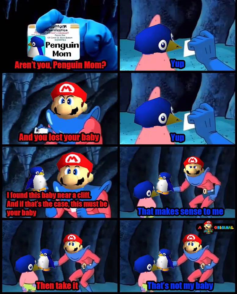 Detail Mario 64 Penguin Meme Nomer 41