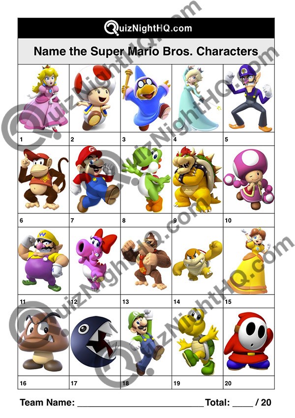 Detail Mario Bros Character Nomer 25
