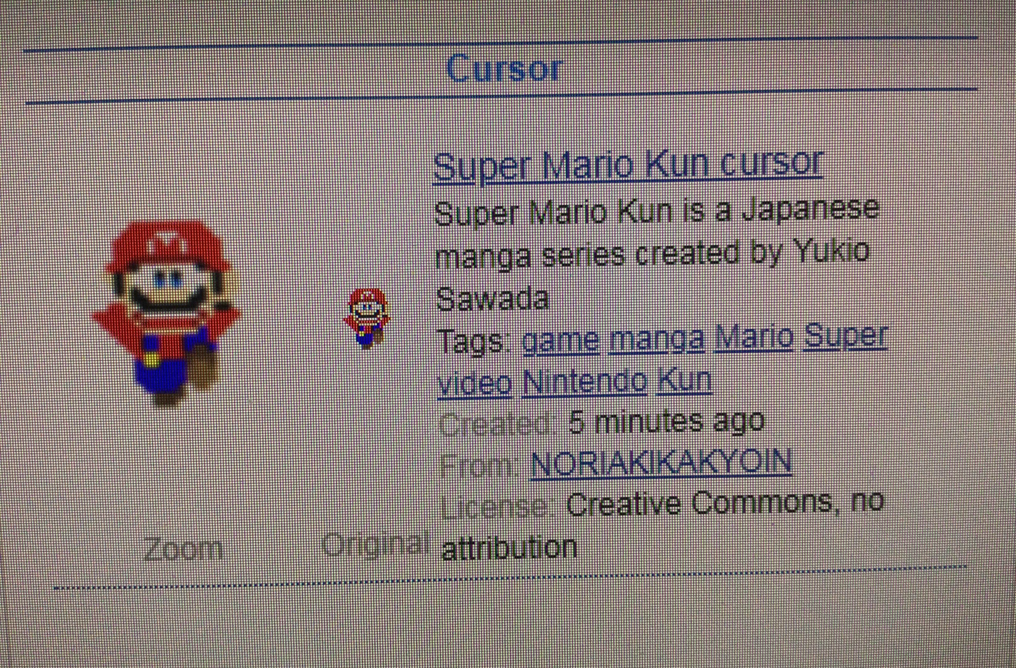 Detail Mario Cursor Nomer 21