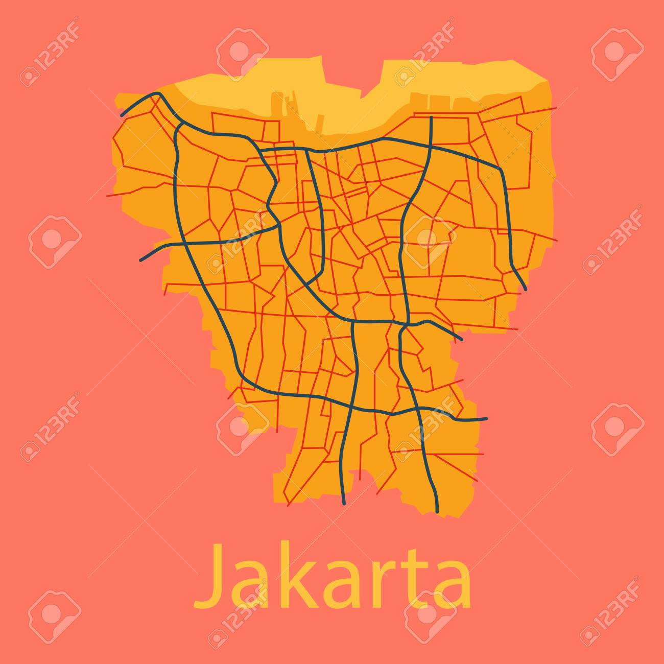 Detail Peta Jakarta Vector Nomer 28