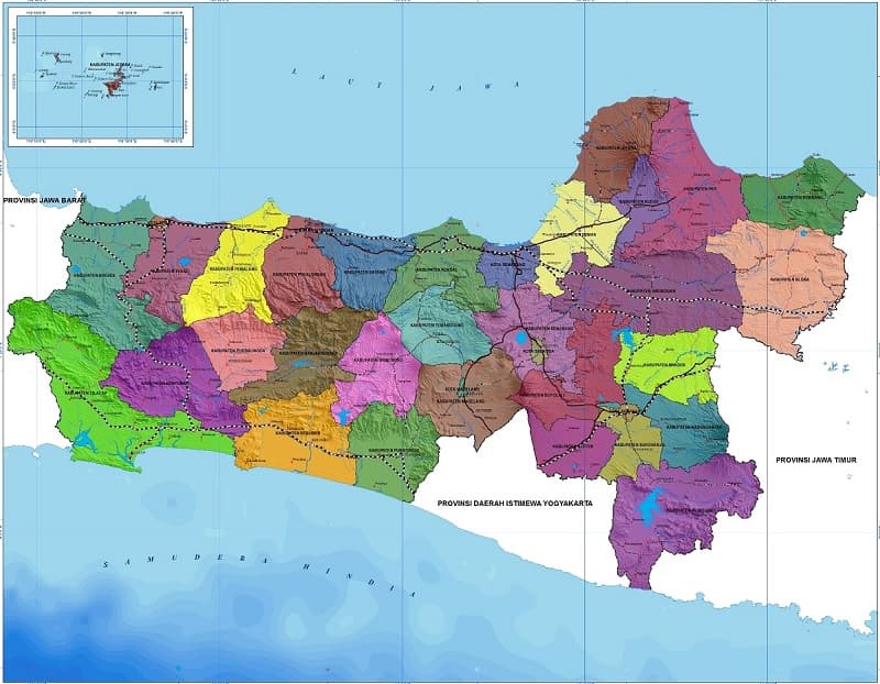 Detail Peta Jawa Tengah Dan Jawa Timur Nomer 16