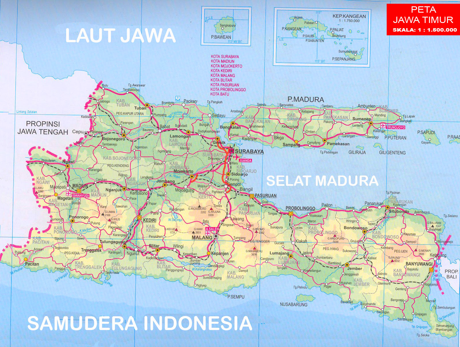 Peta Jawa Timur Hd - KibrisPDR