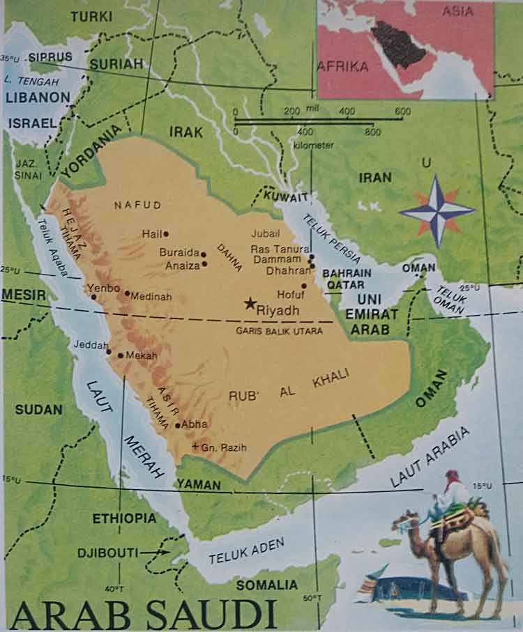 Detail Peta Jazirah Arab Nomer 20