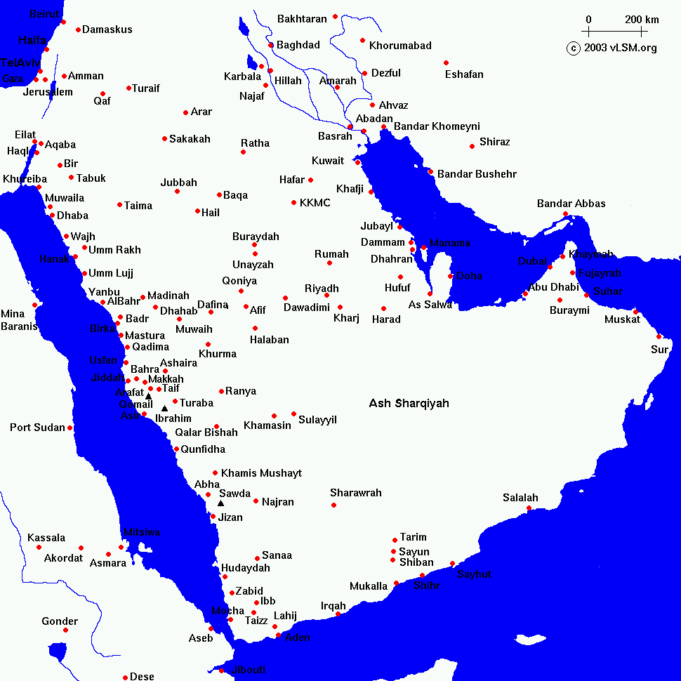 Detail Peta Jazirah Arab Nomer 33