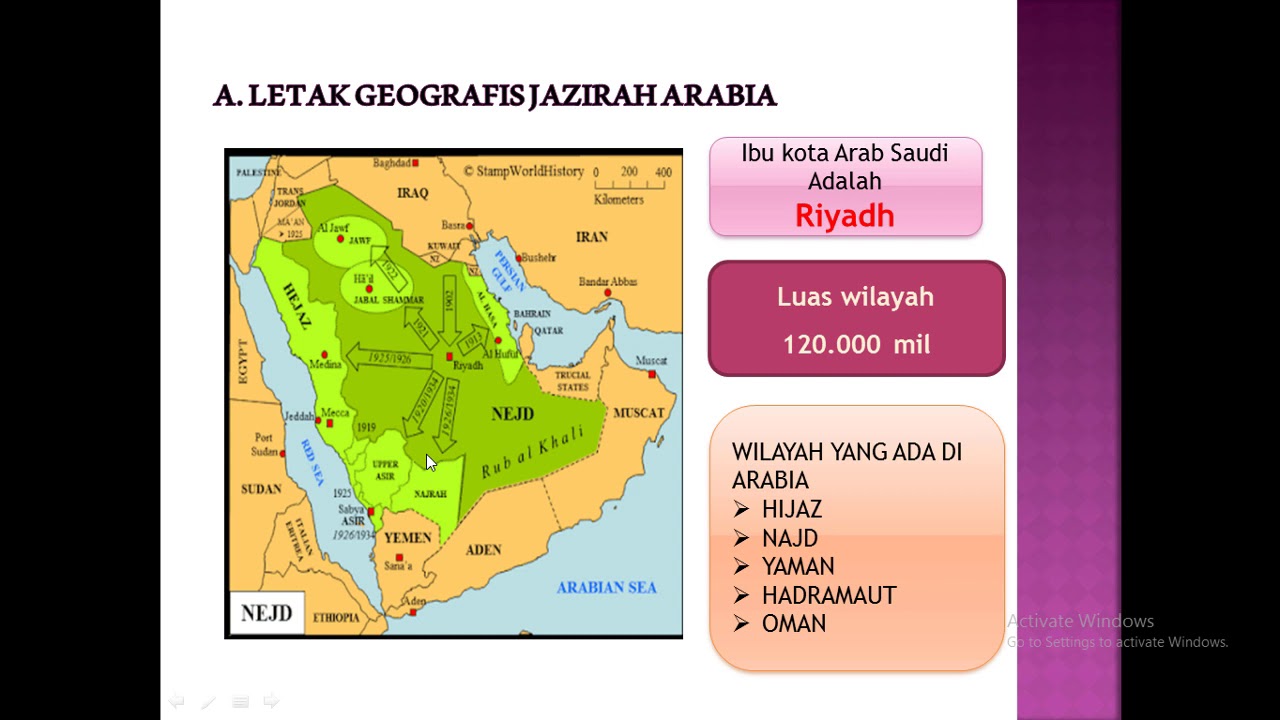 Detail Peta Jazirah Arab Nomer 43