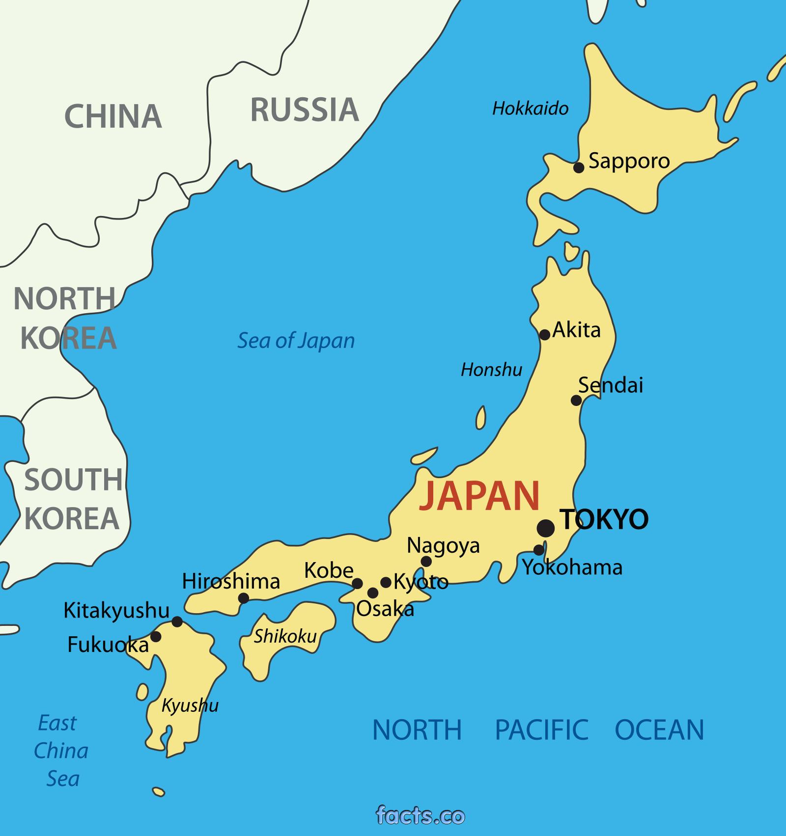 Detail Peta Jepang Dan Korea Nomer 47