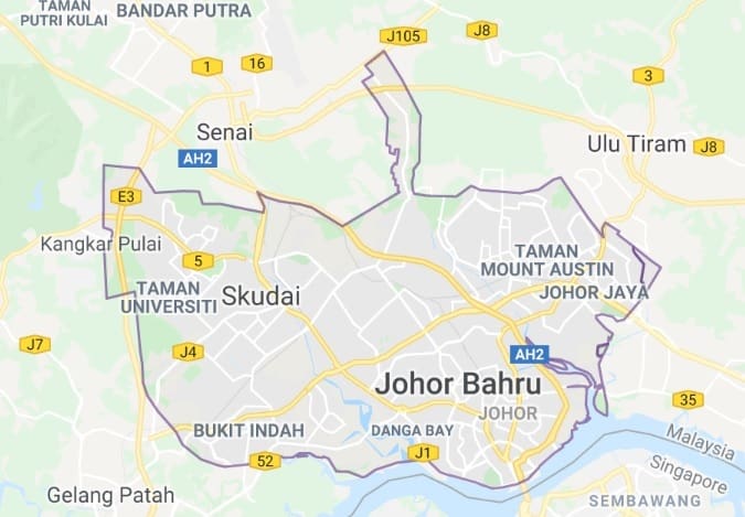 Detail Peta Johor Bahru Malaysia Nomer 24