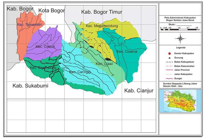 Detail Peta Kabupaten Bogor Nomer 17