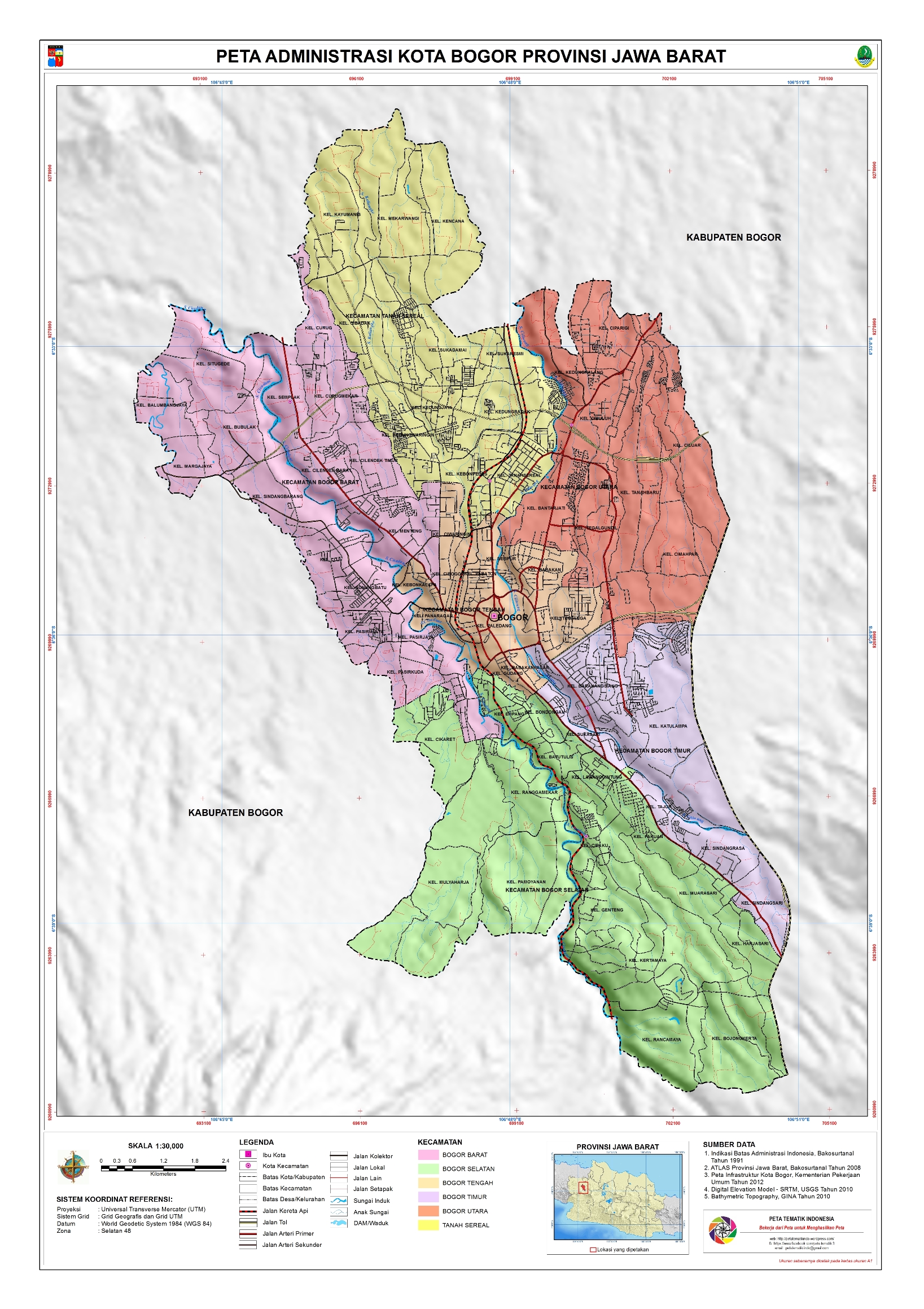 Detail Peta Kabupaten Bogor Nomer 29
