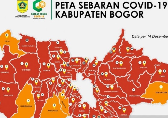 Detail Peta Kecamatan Kabupaten Bogor Nomer 13
