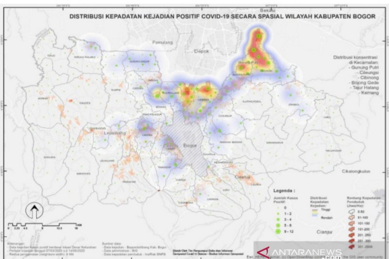 Detail Peta Kecamatan Kabupaten Bogor Nomer 27