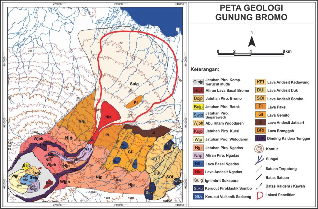 Detail Peta Kontur Gunung Bromo Nomer 2