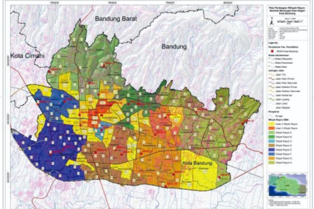 Detail Peta Kota Bandung Peta Digital Nomer 30
