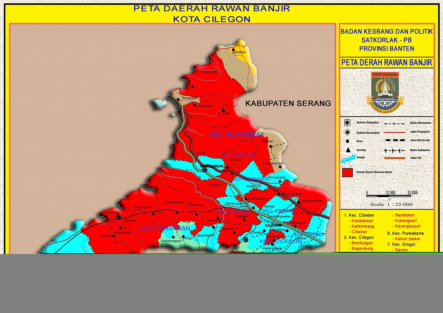 Detail Peta Kota Cilegon Nomer 19