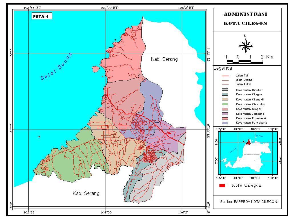 Detail Peta Kota Cilegon Nomer 24