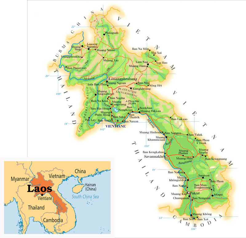 Detail Peta Laos Di Atlas Nomer 20