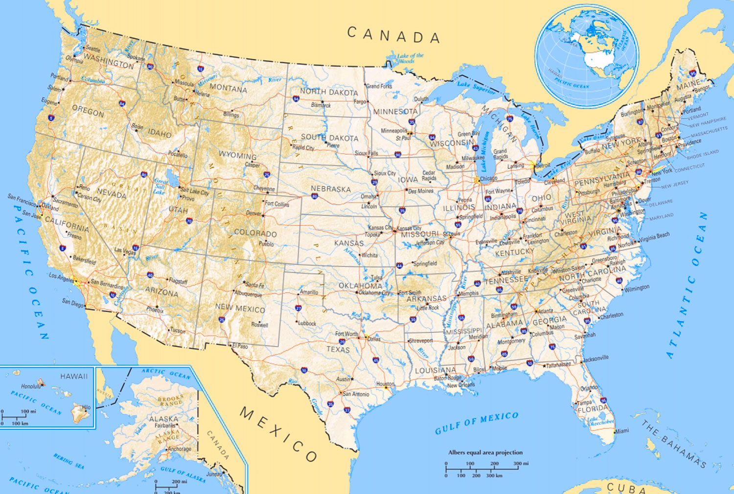 Detail Peta Negara Amerika Nomer 34