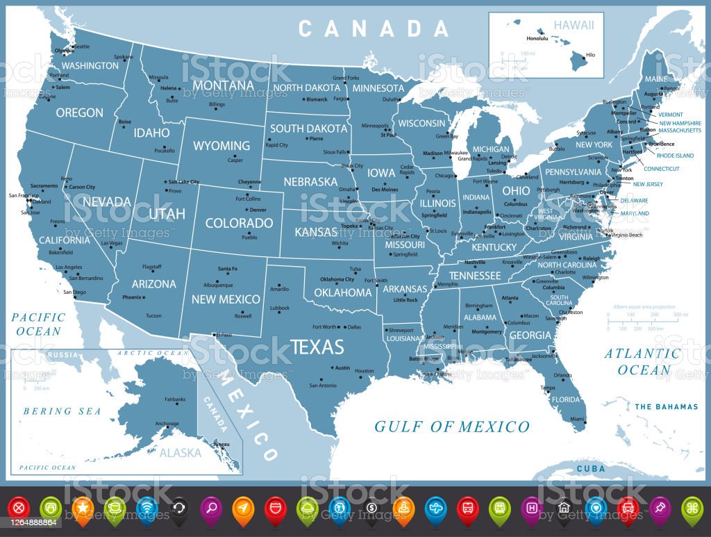 Detail Peta Negara Amerika Serikat Nomer 23