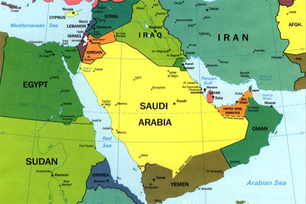 Detail Peta Negara Arab Saudi Nomer 16