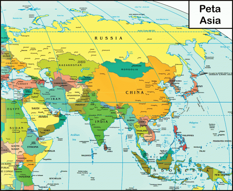 Detail Peta Negara Asia Nomer 15