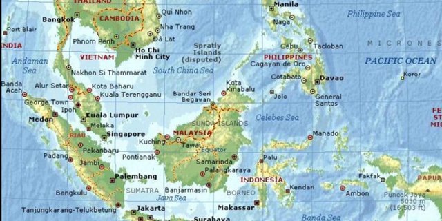 Detail Peta Negara Asia Nomer 32