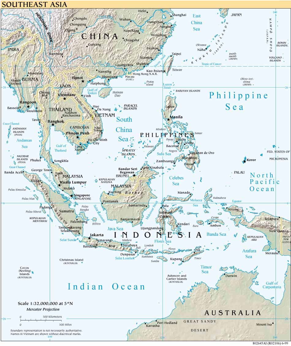 Detail Peta Negara Asia Nomer 36