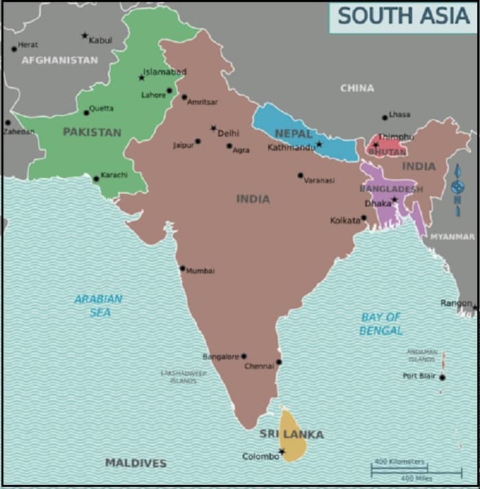 Detail Peta Negara Asia Nomer 56
