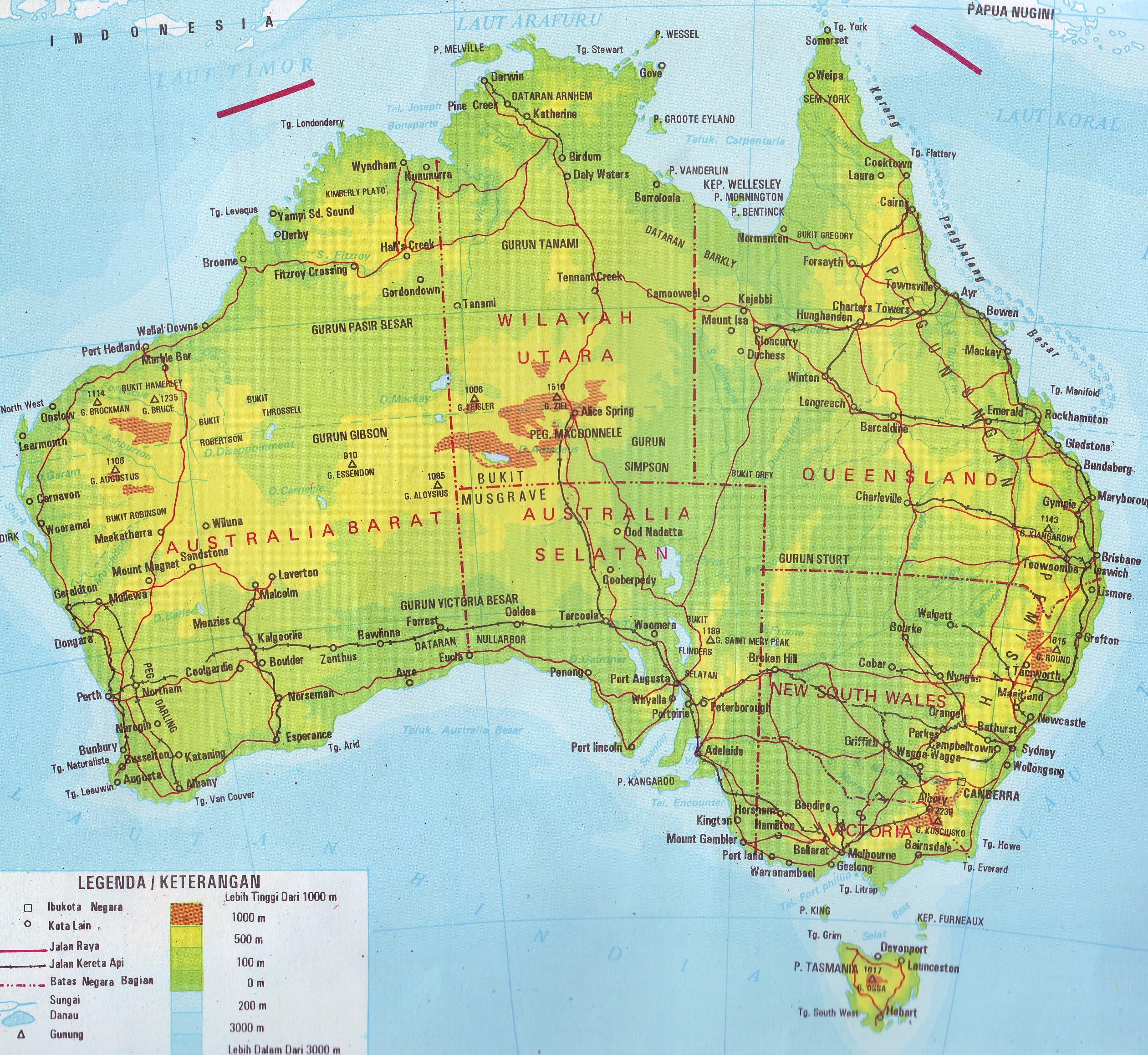 Detail Peta Negara Australia Nomer 21