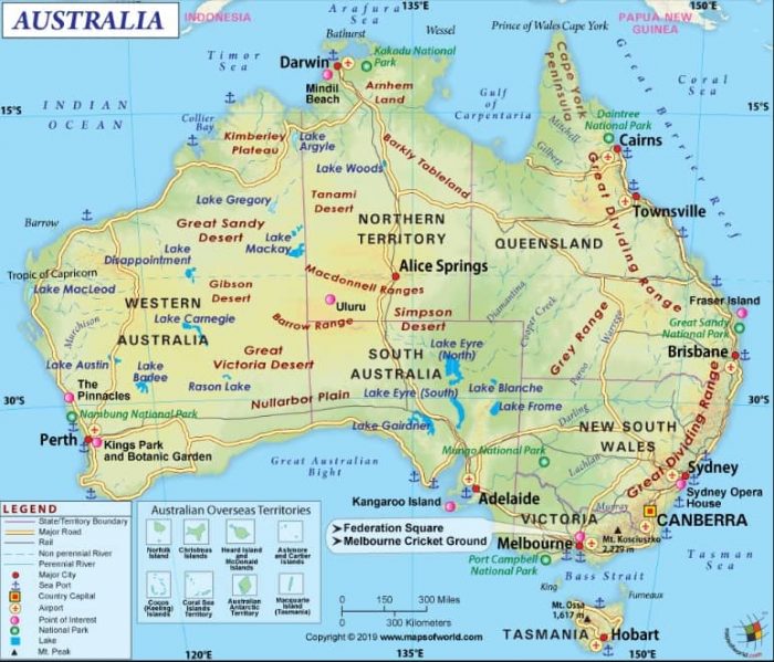 Detail Peta Negara Australia Nomer 39