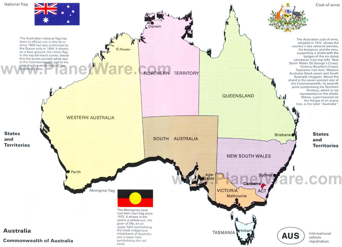 Detail Peta Negara Bagian Australia Nomer 13